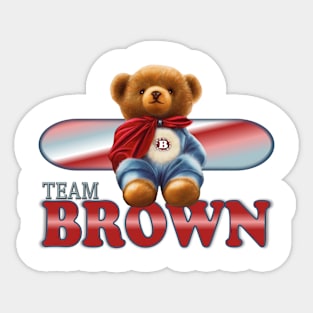 Team Brown Sticker